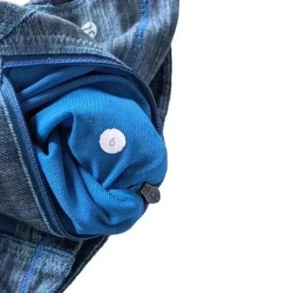 Lululemon Forme Jacket Reversible Slub Denim Limitless Blue 11/2012 Women's 6 - Picture 11 of 14